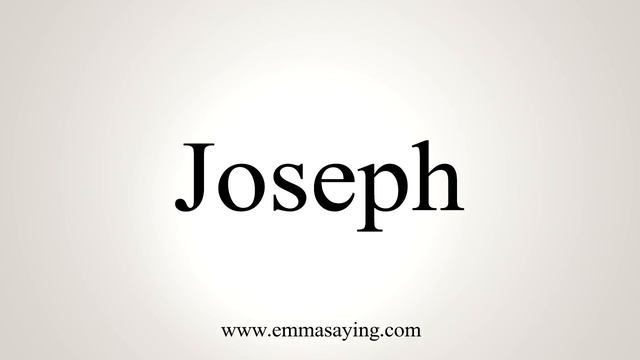 How To Say Joseph смотреть онлайн