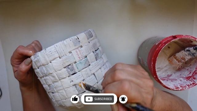 Удивитесь, из какого мусора это сделано! Корзинка-органайзер [diy] смотреть онлайн