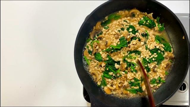 MUSHROOM & TOFU OATMEAL(Healthy Recipe) / ОВСЯНКА С ГРИБАМИ И ТОФУ(полезно и вкусно)/버섯과 두부 오트밀(건강식