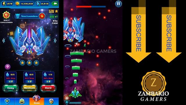Galaxy Attack Alien Shooter | Boss Mode Level 11 To 20 | All Bosses | Zambario Gamers смотреть онлайн