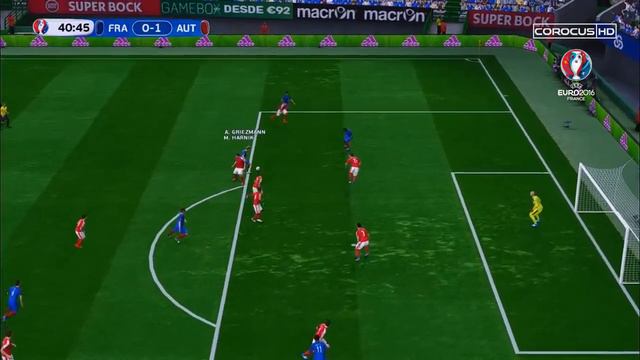 PES 2016 - EURO 2016 - Quarter-final - France v Austria смотреть онлайн