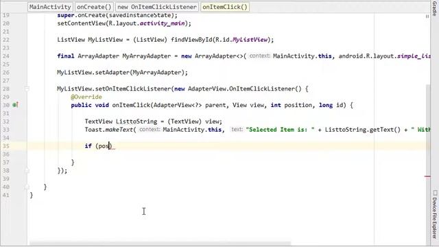 Android Application Development Tutorial for Beginners - #48 | 2017 | ListView - Item Click Handlin смотреть онлайн