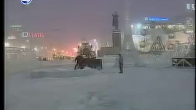 4к, демонтаж Ледового городка смотреть онлайн