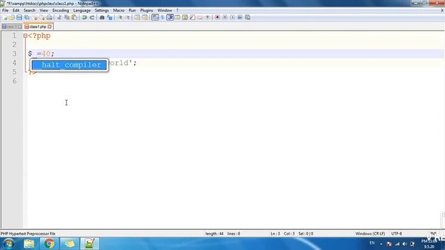OSS Lab : How To Run Php Program On Text Editor.