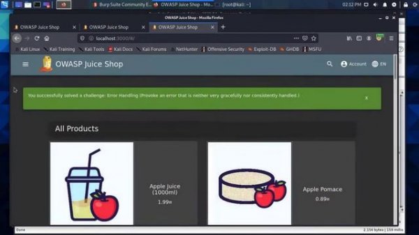 ** & *OWASP Juice Shop Solution Login admin (injection **)  and error handling(Misconfiguration *)