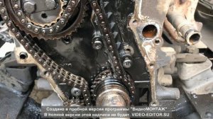 замена цепей грм змз 405 , ремонт поросенка,газель