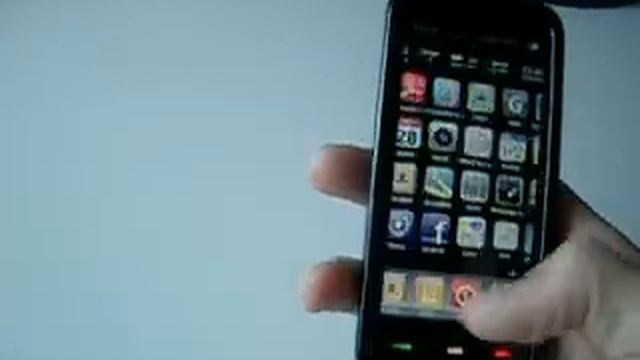 Nokia 5800 with Iphone theme and Slide Unlocker смотреть онлайн