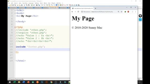 INCLUDE AND REQUIRE IN PHP ||GTU || Lecture 10|| Sunny Mac || Gujarati смотреть онлайн