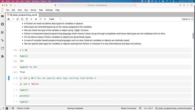 Mastering Python - Basic Programming Constructs - 03 Variables and Objects смотреть онлайн