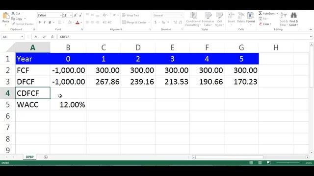 DPBP Calculation using Excel смотреть онлайн