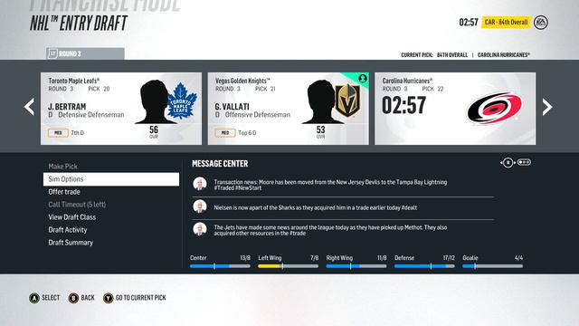 NHL 18 Franchise Mode Vegas Golden Knights Ep. 9 – 2018 Entry Draft - NHL 18 Franchise Mode Vegas смотреть онлайн