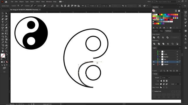 Yin Yang Logo Design Illustration - Adobe Illustrator tips - Design.lk смотреть онлайн