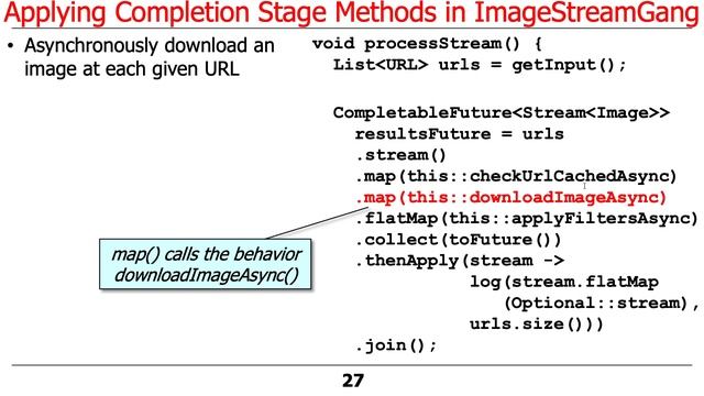Java 8 CompletableFutures ImageStreamGang Example (Part 2) смотреть онлайн