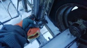 самодельная ленточная пилорама.