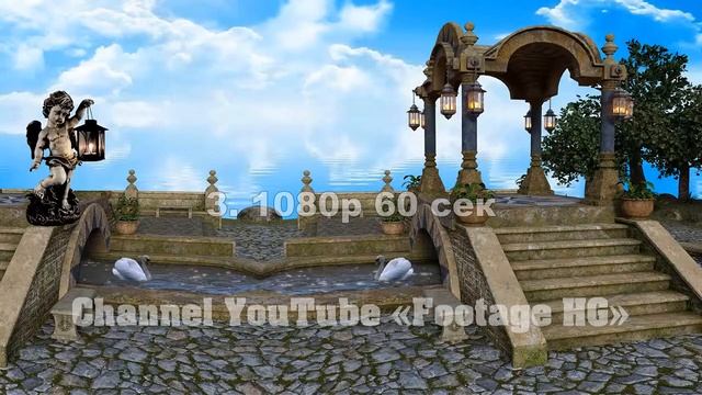 Парк, Лебеди, Море Footage | Background (4 х 60 сек.) 1080р + 720р смотреть онлайн
