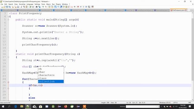 Program to Find Frequency of Characters in a String in Java смотреть онлайн