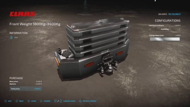 Hi-Vis LED-Lights Tractor Front Weight. / New mod for all platforms on FS22 смотреть онлайн