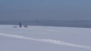 Мотобуксировщик Forza 15 л/с по глубокому снегу