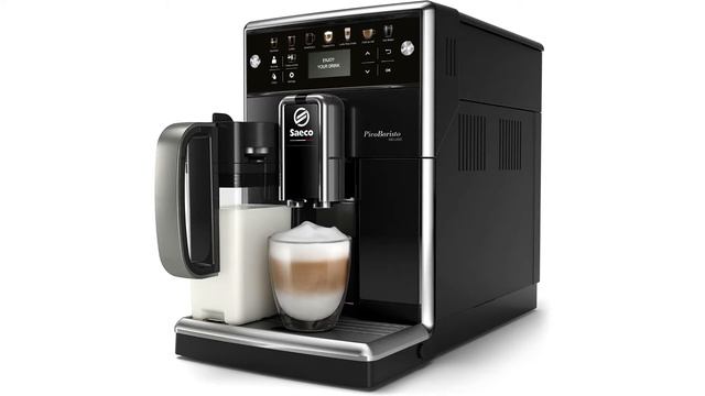 ⭐ Saeco PicoBaristo Deluxe SM5570/10 Kaffeevollautomat, 12 Kaffeespezialitäten смотреть онлайн