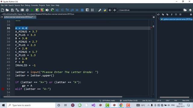 Python Exercise Tutorial Series | Exercise 28 смотреть онлайн