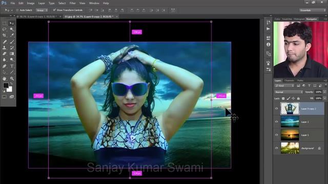 #43 Color Matching with Background In adobe Photoshop смотреть онлайн