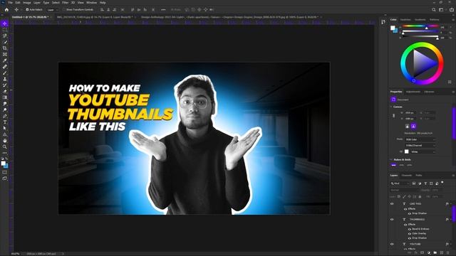 HOW I Create AMAZING THUMBNAILS for YouTube | IN PHOTOSHOP & CANVA ! смотреть онлайн