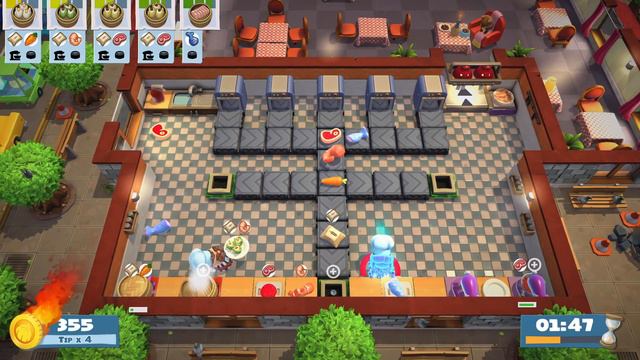 Overcooked 2 - Kevin Level 8 [2 Players, ★★★★, 863 Points] смотреть онлайн