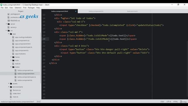 Mean Stack Tutorial #8 Updating Todos смотреть онлайн