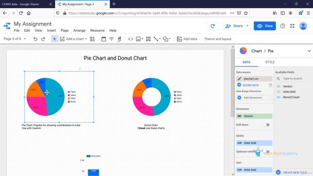 Pie Chart and Donut Chart смотреть онлайн