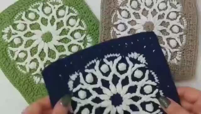 Красивый мотив крючком ✨ - Вязание крючком для начинающих