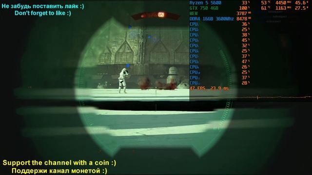 Ryzen 5 5600 + GTX 750 4GB Test In 8 Games