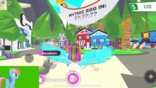 Rainbow dash Plays Roblox Adopt Me 2 смотреть онлайн