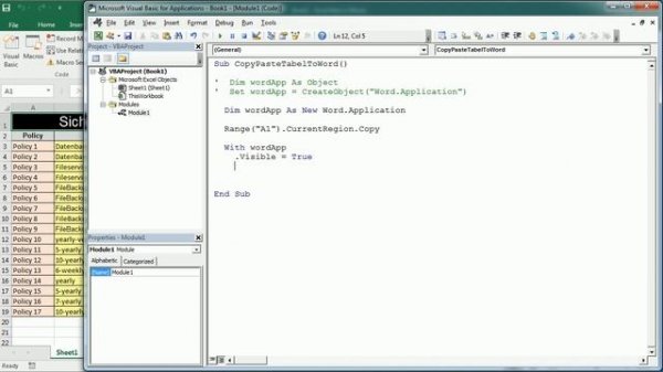 Export Table To Word Excel VBA Macro
