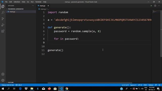 password generator with python смотреть онлайн