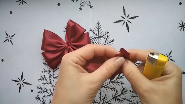 Бантики на ёлку из ленты 4 см и 2,5 см смотреть онлайн