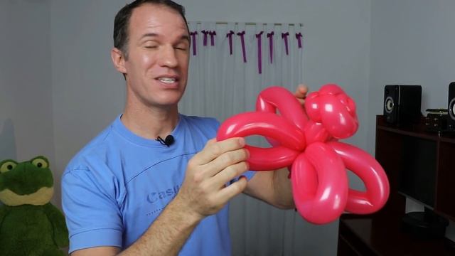como hacer una rosa con globos - flores con globos - globoflexia y figuras con globos смотреть онлайн