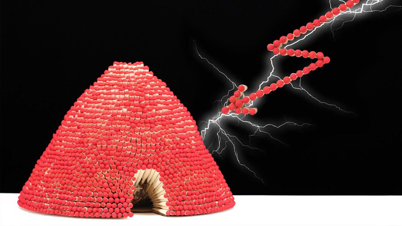 Match Chain Reaction Volcano Eruption Amazing Fire Domino смотреть онлайн