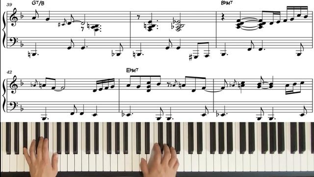 How Insensitive (A.C.Jobim) Bossa Nova Solo Piano |보사노바 피아노 혼자치기 |악보sheet music смотреть онлайн