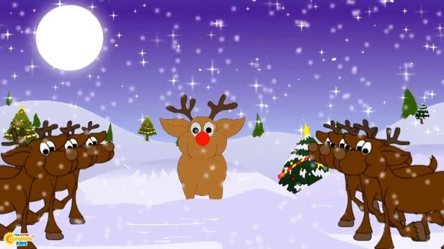 Rudolph The Red Nosed Reindeer Christmas Song For Kids I Christmas Songs I Christmas Carols смотреть онлайн