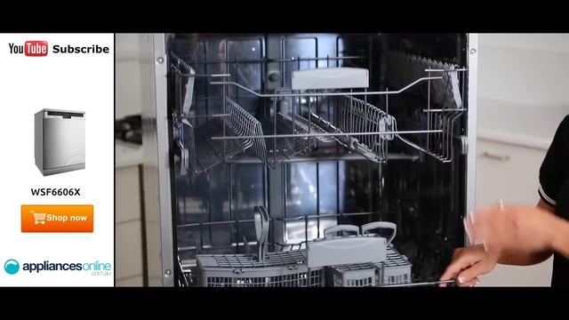 The Westinghouse WSF6606X stainless steel dishwasher with 15 place settings - Appliances Online смотреть онлайн