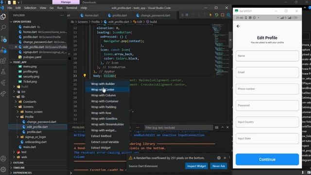 Overflow Error Solved in Flutter- Flutter tutorial 2022 смотреть онлайн