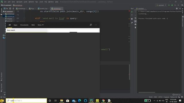 Personal Voice AI virtual Desktop Assistant || Python Project || With Source Code смотреть онлайн