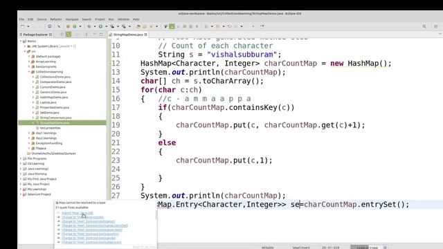 Java Collection in Tamil - HashMap String Interview Programs in Tamil - Payilagam - Muthuramalingam смотреть онлайн
