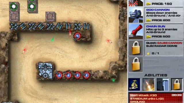 Canyon Defense - Map2 [Miniclip.com] смотреть онлайн