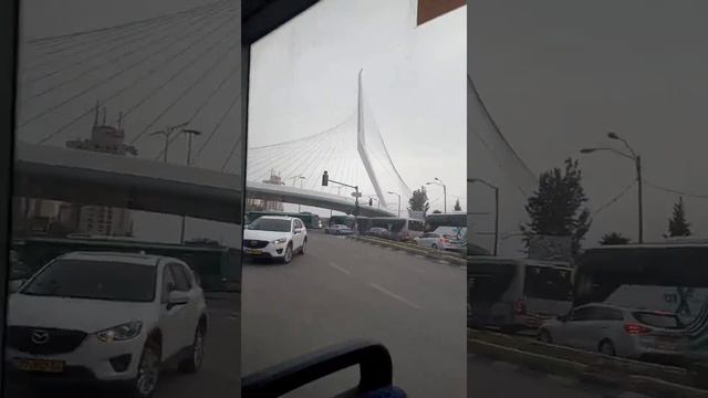 Мост "Арка Давида" в Иерусалиме, Израиль смотреть онлайн