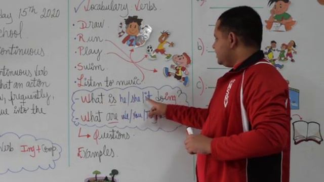 Present continuous verb tense for secondary school смотреть онлайн