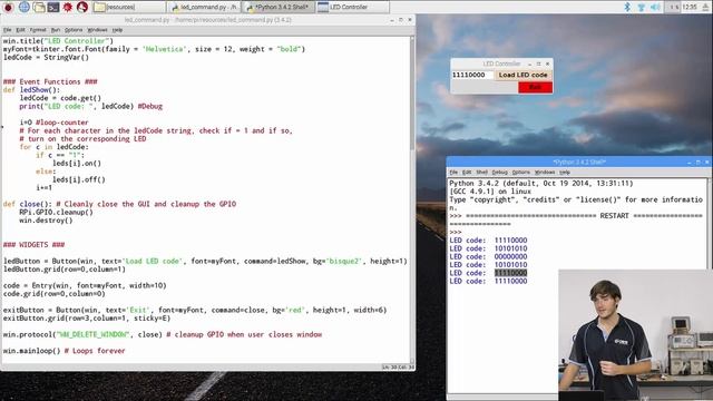Raspberry Pi Workshop - Chapter 4 - LED Command Centre With TkInter смотреть онлайн