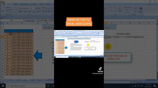 # Đánh số thứ tự Excel -C3-P12 смотреть онлайн