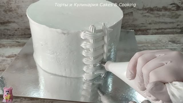 Быстрое УКРАШЕНИЕ торта КОРЗИНА с РОЗАМИ самыми ПРОСТЫМИ НАСАДКАМИ! Украшение БЗК! смотреть онлайн
