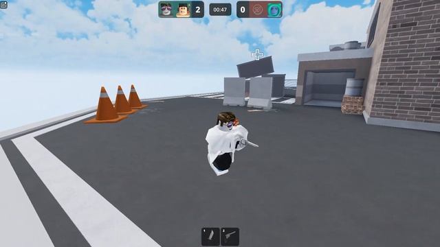 Против нас заяц?. Roblox с другом. Убийцы против шерифов Дуэли смотреть онлайн
